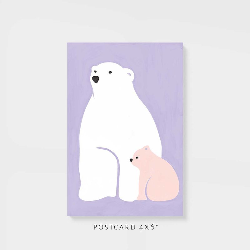 Postcard | Polar - 卡片/明信片 - 纸 紫色