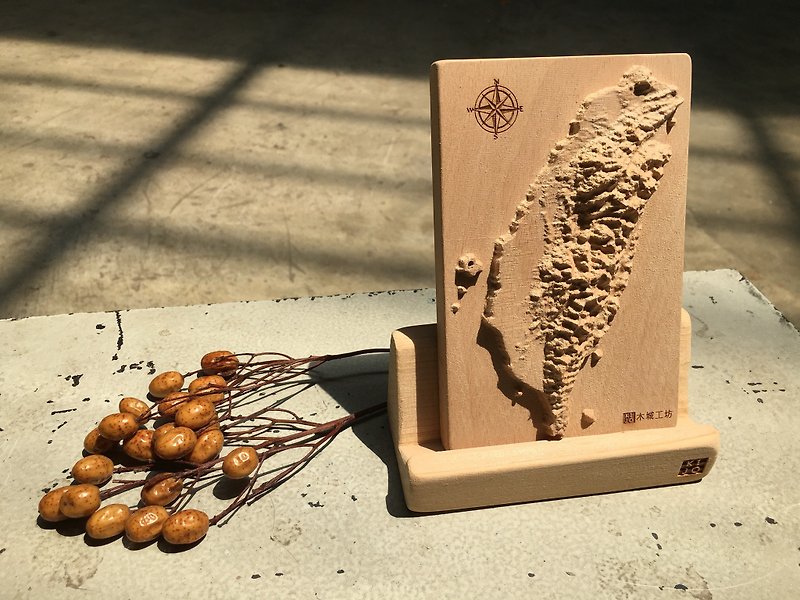 原木木作 台湾造型纸镇 - 摆饰 - 木头 咖啡色
