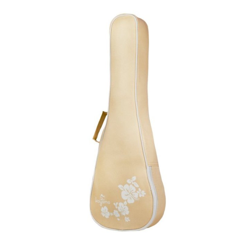 21寸乌克丽丽袋 扶桑花琴袋 米白色 Flora Ukulele Bag - 吉他/乐器 - 聚酯纤维 白色