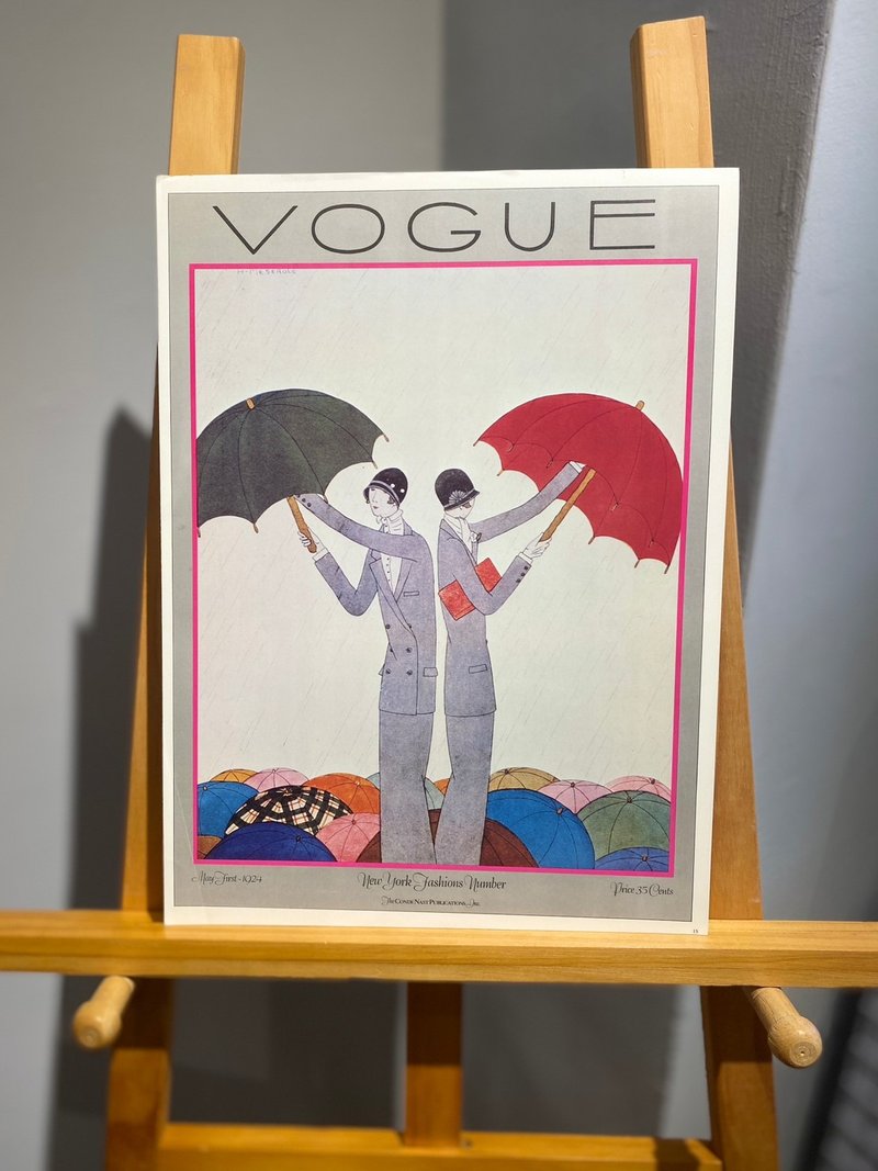 1924年五月VOGUE时尚杂志封面-1900-1970复刻海报图集(1978出版) - 海报/装饰画/版画 - 纸 红色