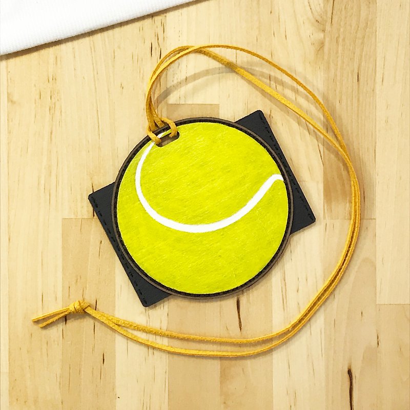 【行李吊牌、证件套】网球行李吊牌 - 行李吊牌 - 防水材质 黄色