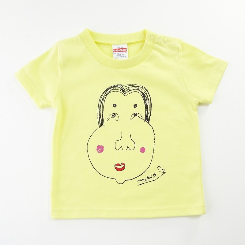 おかめ ベビー キッズ tシャツ Lemon 90 100 110 120 130 140 - 童装上衣 - 棉．麻 黄色