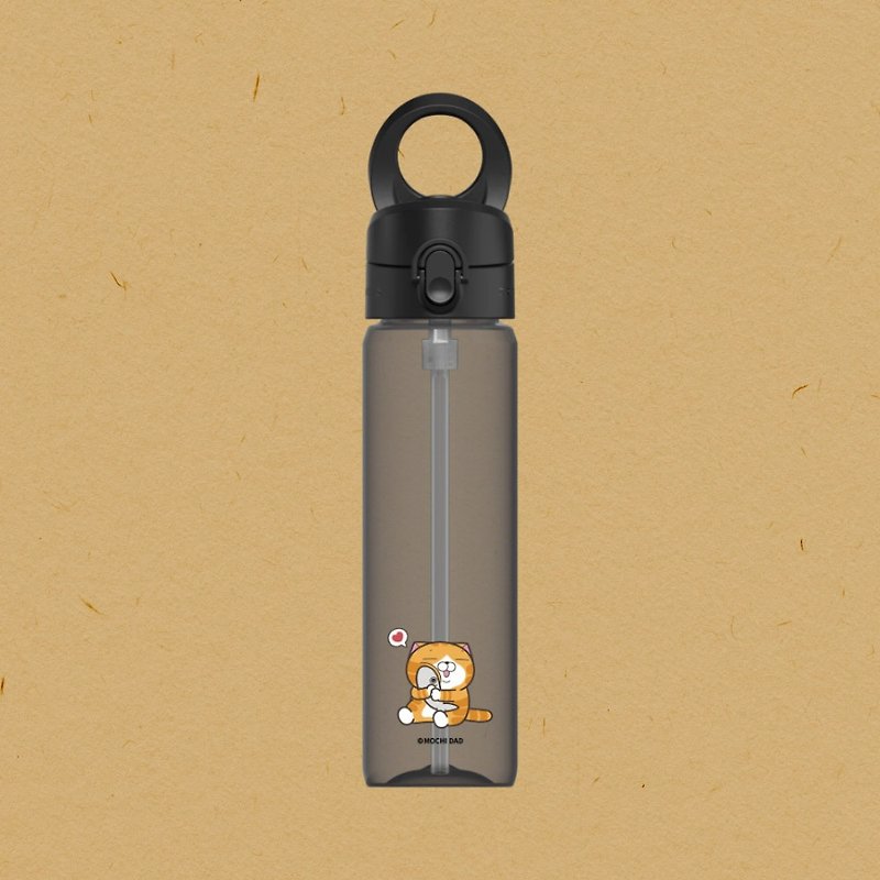 AquaStand磁吸水壶-Tritan800ml(附吸管)|白烂猫/抱鱼款 - 手机座/防尘塞 - 塑料 多色
