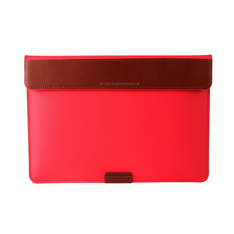 BEFINE Stand Pouch II MacBook Pro 13 (2016)专用收纳电脑保护包- 红(有Touch Bar功能的MacBook Pro 13才放的进去喔) (8809305227424) - 平板/电脑保护壳 - 真皮 红色