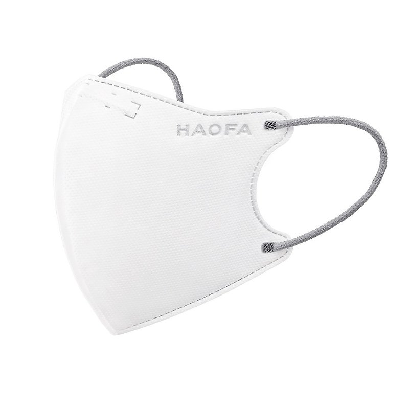 (医疗N95)HAOFA气密型99%防护立体医疗口罩-纯白色灰耳版(30入) - 口罩 - 其他材质 