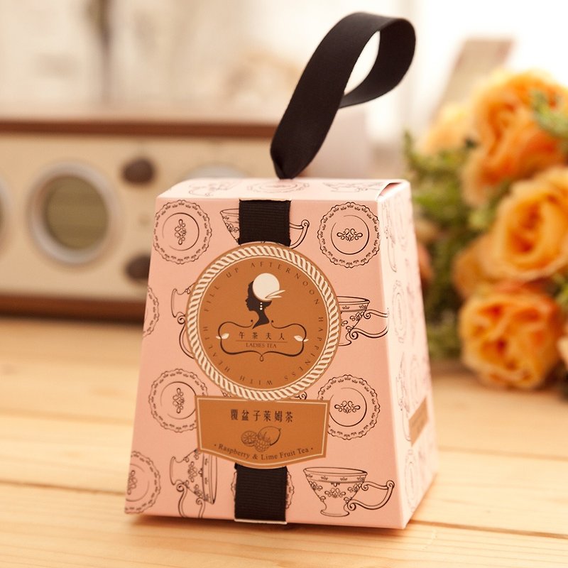 独家 - 交换礼物 覆盆子莱姆果味茶(8入/盒)│立体茶包 - 茶 - 其他材质 粉红色