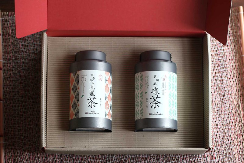 两茶相悦茶礼盒－清新白 - 茶 - 新鲜食材 
