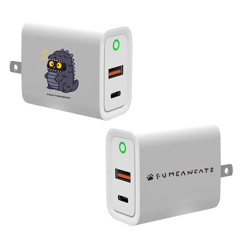 黄阿玛恐龙SOCLES USB3.0+PD20W双孔充电器 - 数码小物 - 塑料 多色