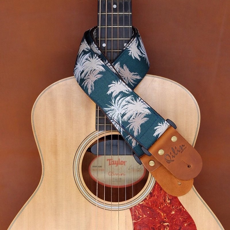 绿色夏威夷吉他带 - 吉他/乐器 - 真皮 绿色