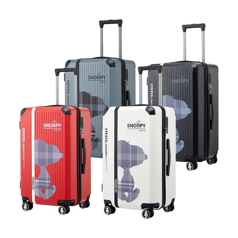 【SNOOPY 史努比】24寸经典款行李箱(多色任选) - 行李箱/行李箱保护套 - 塑料 多色