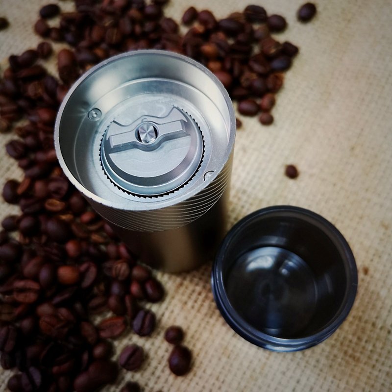 1Zpresso手摇磨豆机Q系列-38mm不锈钢刀盘/PP粉瓶 - 咖啡壶/周边 - 其他金属 咖啡色