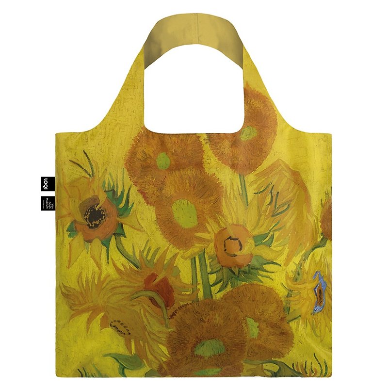LOQI 购物袋-博物馆系列 (太阳花 VGSF) - 侧背包/斜挎包 - 聚酯纤维 黄色