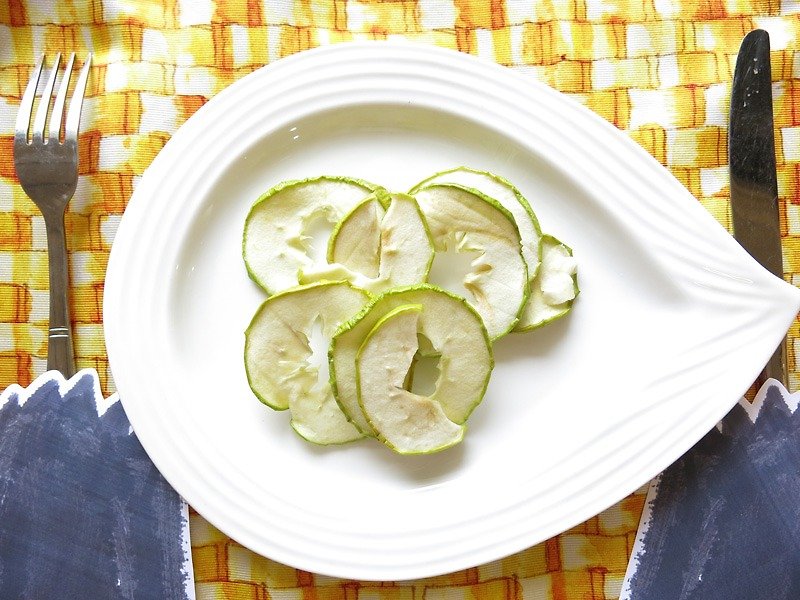 幸福果铺-手工青苹果干分享包 - 水果干 - 新鲜食材 绿色