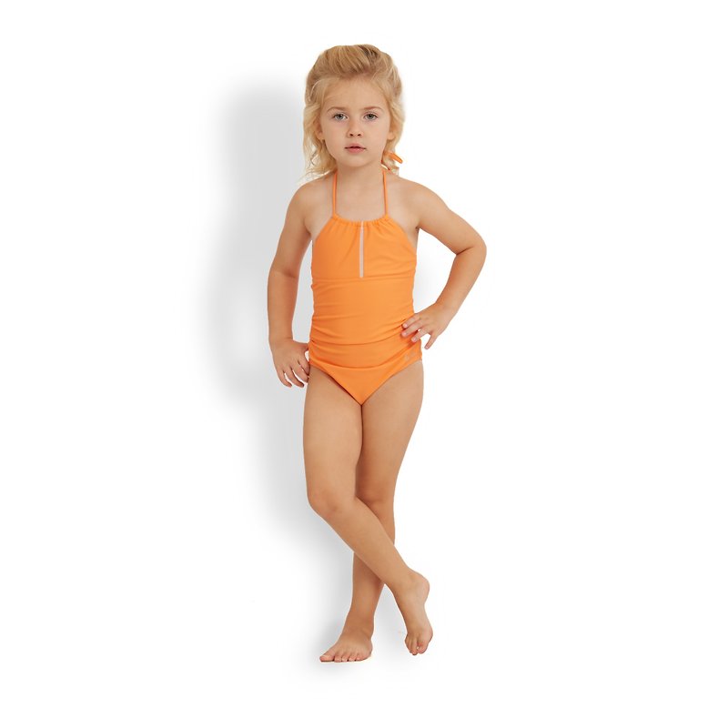 ANNABELLE 童装: 高颈连身泳衣 - 泳衣/游泳用品 - 聚酯纤维 橘色