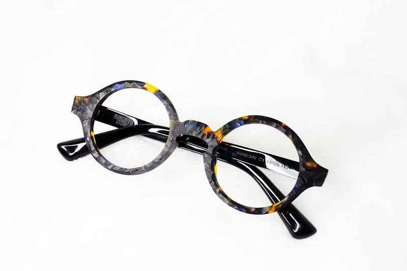 ELEMENTS Eyewear 琥珀色 复古粗圆框眼镜 日本手造 - 眼镜/眼镜框 - 其他材质 多色