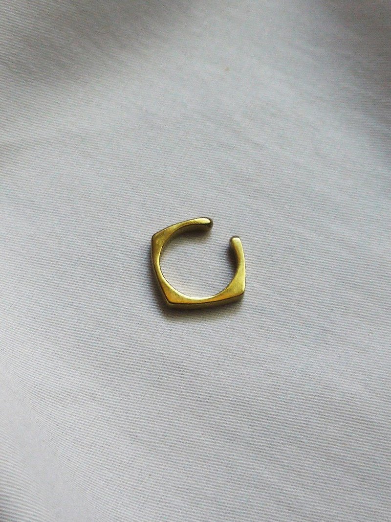简约耳骨夹 - 黄铜耳环 - 耳环/耳夹 - 铜/黄铜 金色