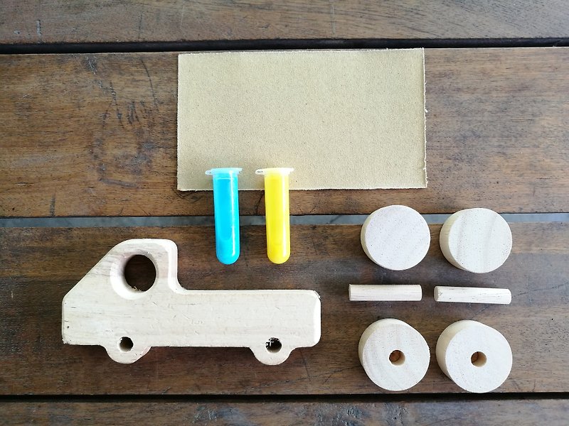 DIY wooden toy - TRUCK - 木工/竹艺/纸艺 - 木头 咖啡色