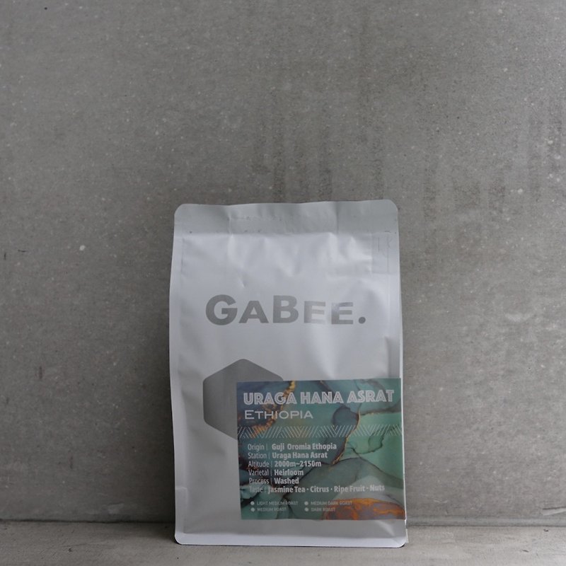 GABEE. 咖啡豆 Uraga hana Asrat 埃塞俄比亚 谷吉 中浅焙 水洗处理 - 咖啡 - 新鲜食材 白色