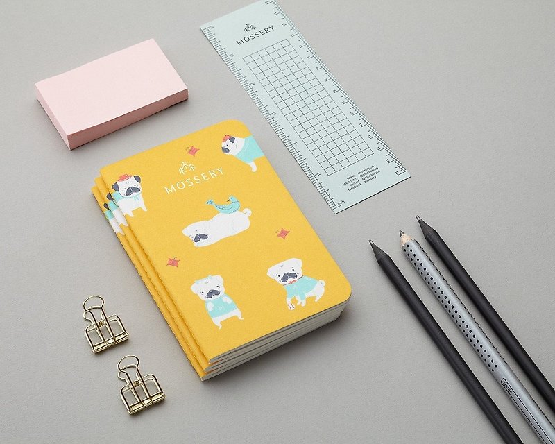 Pugs Mustard 口袋型笔记本 - 笔记本/手帐 - 纸 橘色