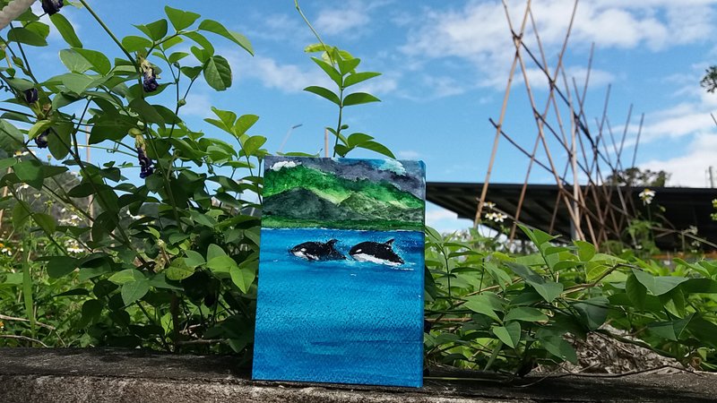 手绘原稿手册 鲸鲸有调皮 - 笔记本/手帐 - 纸 蓝色