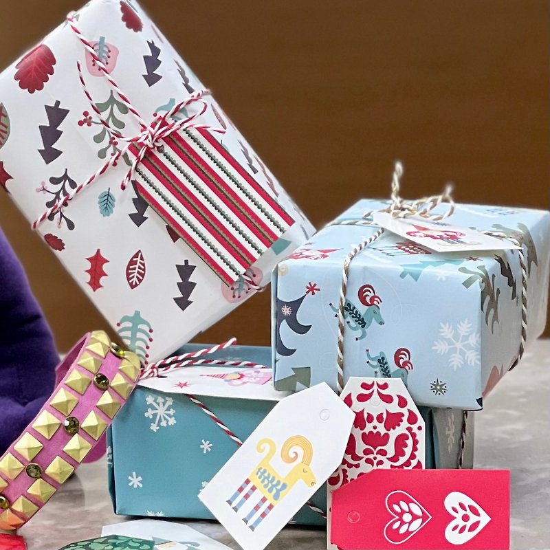 【圣诞礼盒】包装 - 需搭配购买项圈才可以合购 - 项圈/牵绳 - 纸 多色