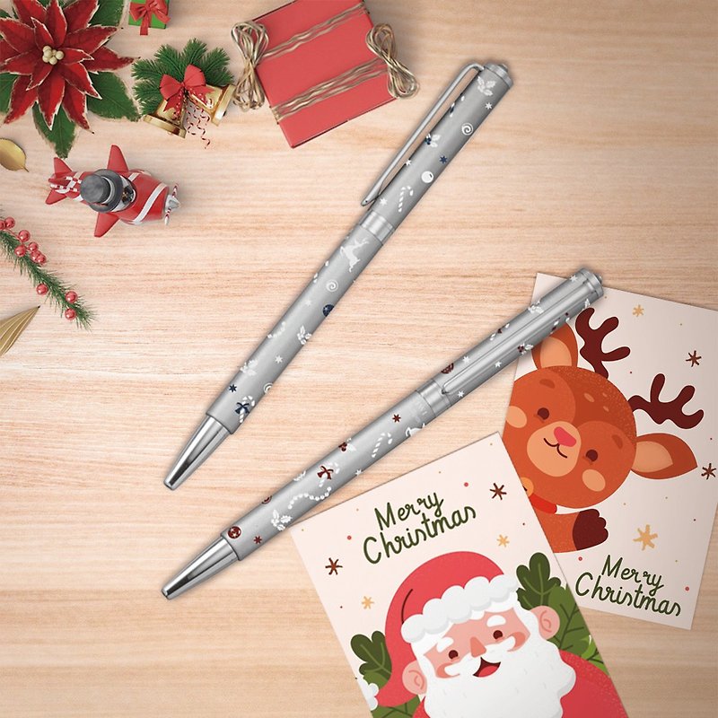 【送礼推荐】IWI 圣诞限量原子笔-0.7mm黑油 #2色可选 #圣诞限量 - 圆珠笔/中性笔 - 其他材质 