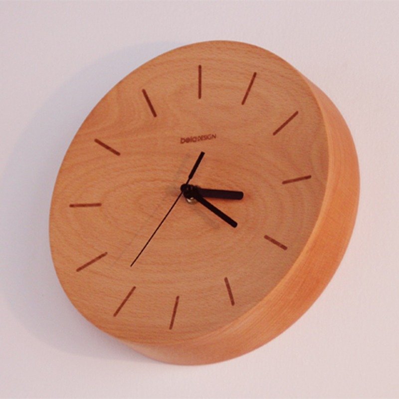 Beladesign．凹面挂钟 - 时钟/闹钟 - 木头 金色