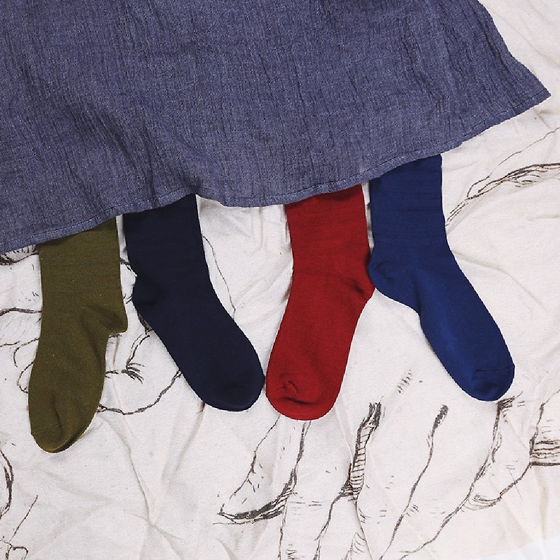 袜子 纯色纯棉短袜 男女同款基础色易搭配日常必备品质棉袜 - 其他 - 棉．麻 