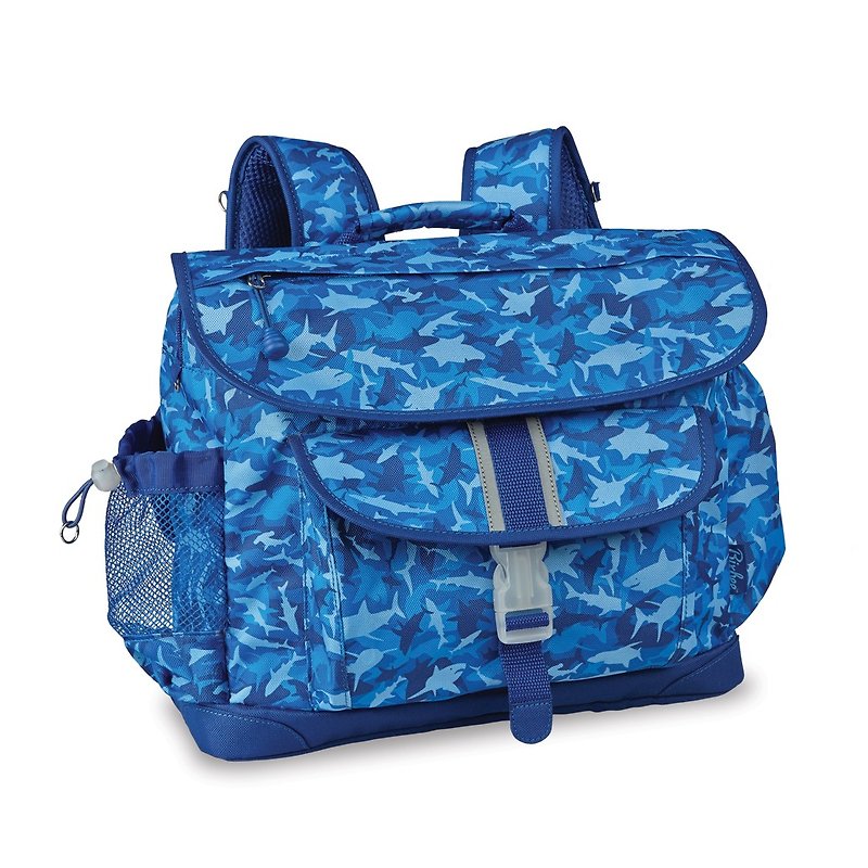 美国Bixbee迷彩系列-蓝海群鲨大童轻量舒压背/书包 - 后背包/双肩包 - 聚酯纤维 蓝色