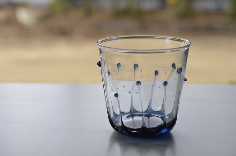 雫のグラス(ブルーグレー) - 杯子 - 玻璃 蓝色