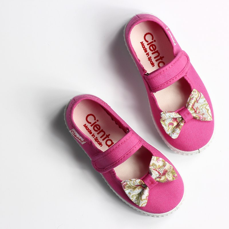 西班牙国民帆布鞋 CIENTA 56070 12桃红色 幼童、小童尺寸 - 童装鞋 - 棉．麻 红色