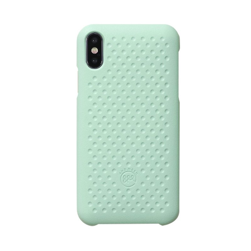 日本AndMesh QQ饼干防撞保护壳-iPhone Xs 薄荷绿(4571384959643) - 手机壳/手机套 - 其他材质 绿色