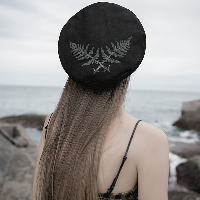 庞克乌托邦野性贝雷帽 - 帽子 - 其他材质 黑色