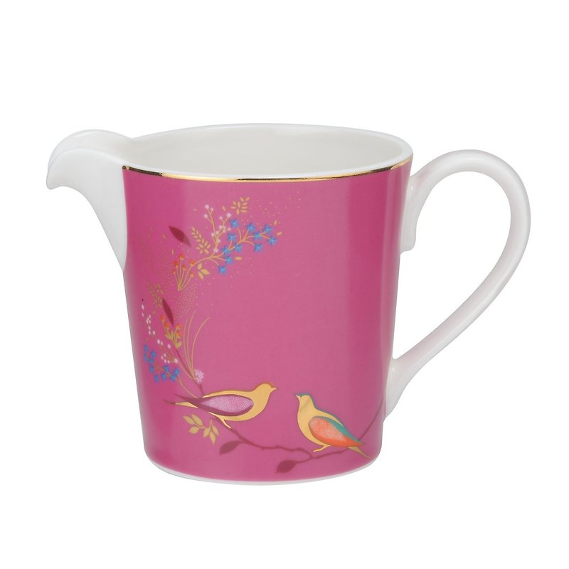 Sara Miller Chelsea爱情鸟系列-桃粉250ML奶罐-圣诞礼物 - 咖啡壶/周边 - 瓷 粉红色