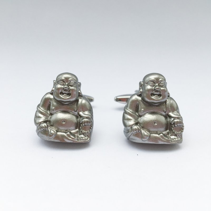 笑面佛袖扣 Buddha Cufflink - 袖扣 - 其他金属 