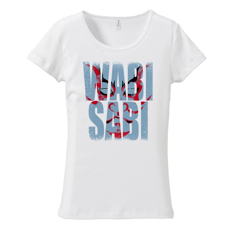[レディースTシャツ] WABI SABI - 女装 T 恤 - 棉．麻 白色