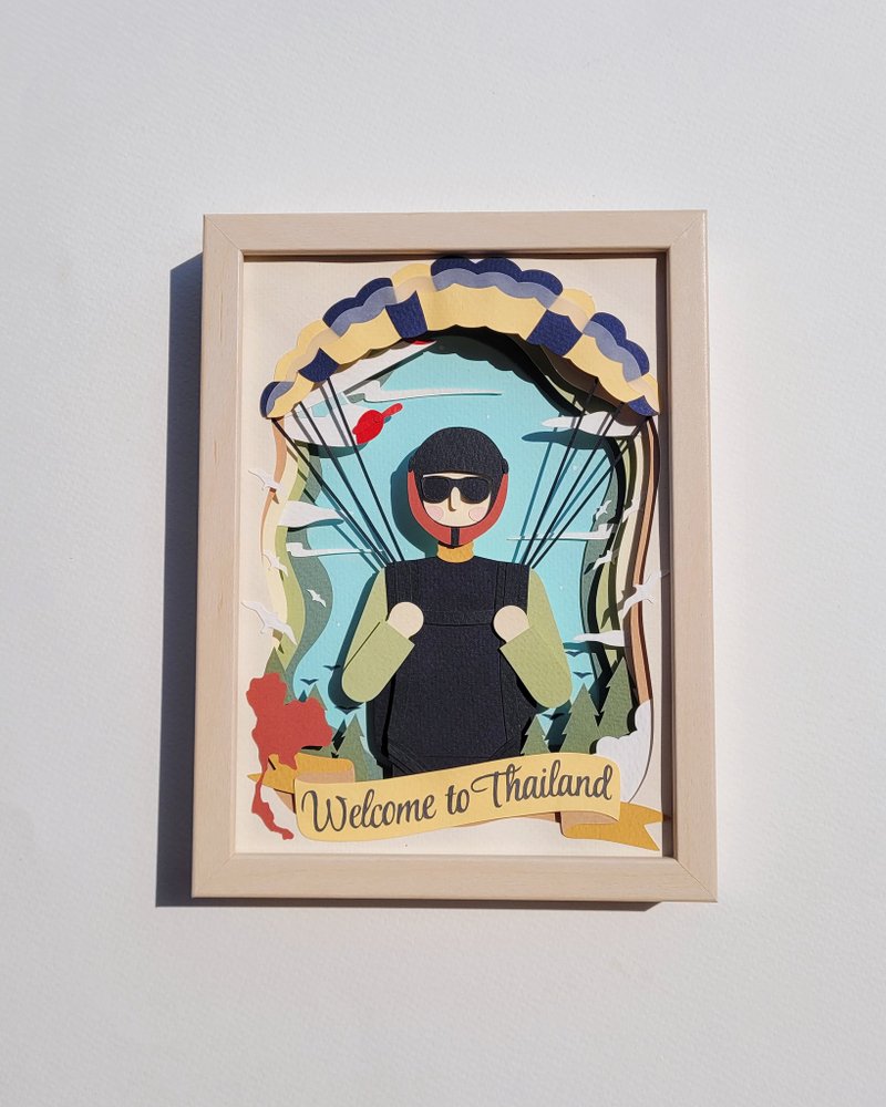 Layered custom papercut frame: special theme. - 画框/相框 - 纸 