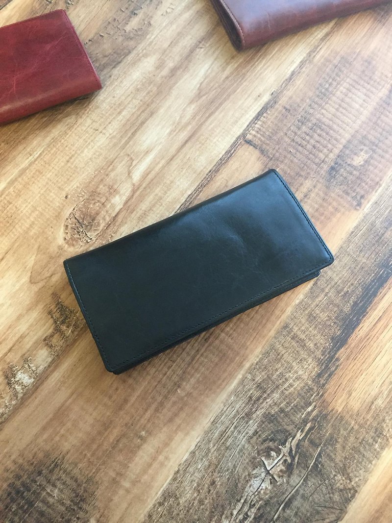 BASIC ロングウォレット　BLACK - 皮夹/钱包 - 真皮 黑色