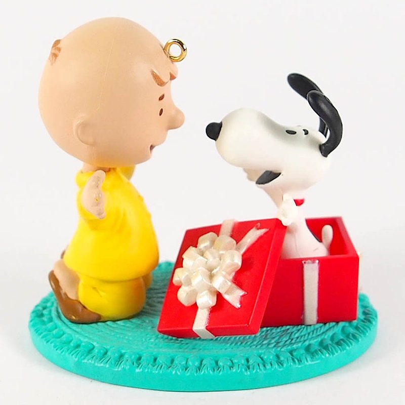Snoopy吊饰-最棒的礼物【Hallmark-Peanuts史奴比 吊饰】 - 玩偶/公仔 - 其他材质 黄色