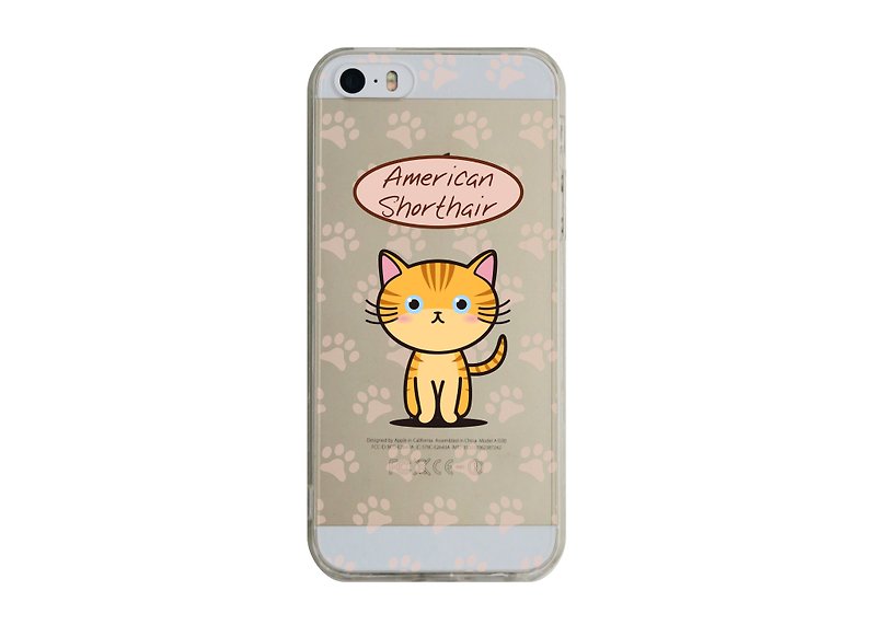 美国短毛猫透明手机壳iPhone13 12 11 X 8 Max三星Sony小米华为 - 手机壳/手机套 - 塑料 黄色