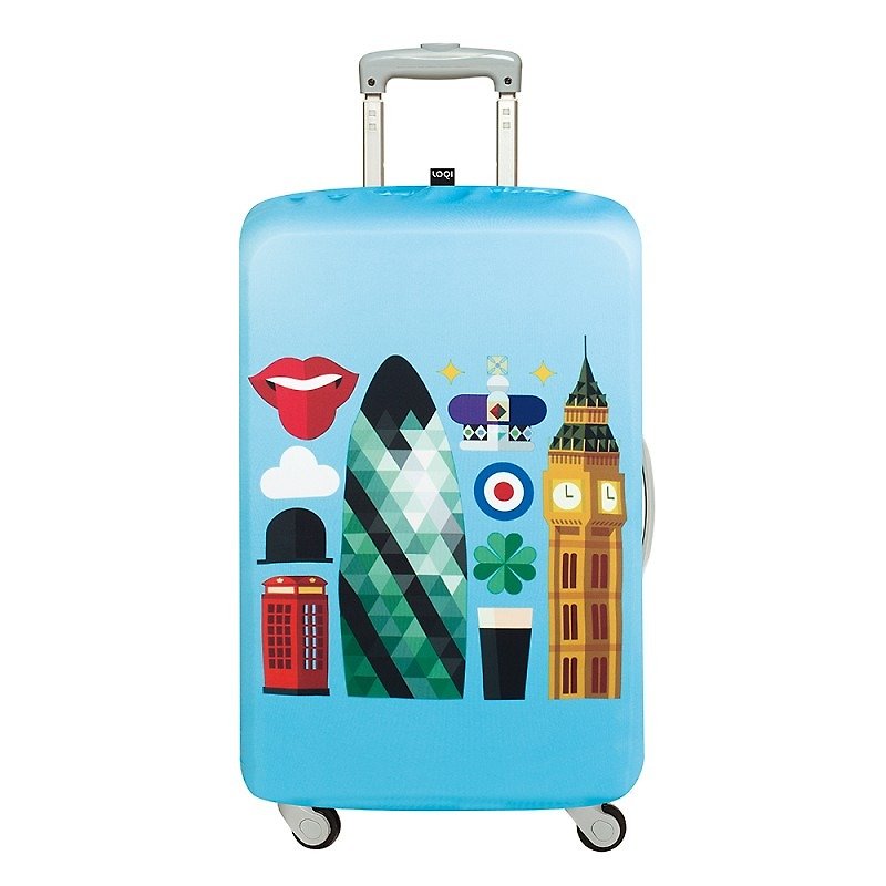 LOQI 行李箱外套／新伦敦 LMHEYLO【M号】 - 行李箱/行李箱保护套 - 塑料 蓝色