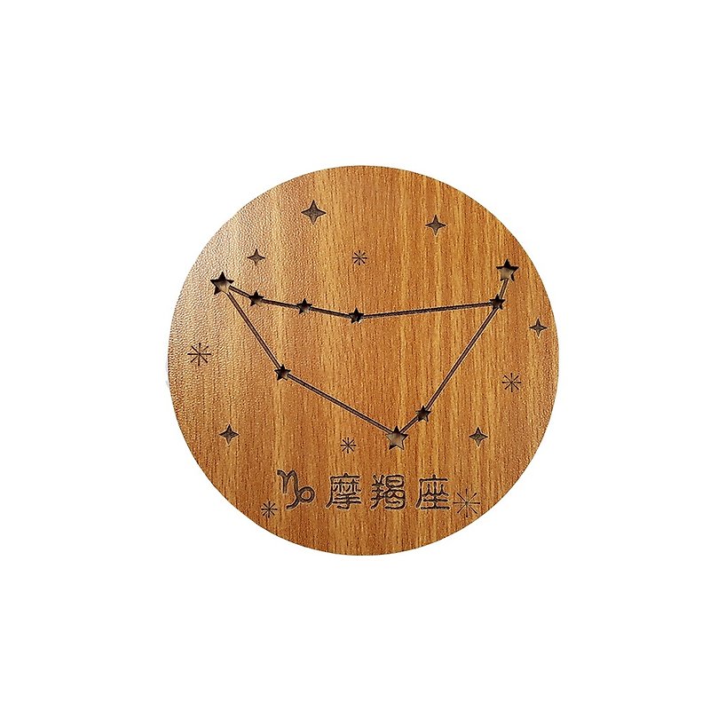 【教师节礼物】木雕音乐盒-12星座(魔羯) - 音乐专辑 - 木头 橘色