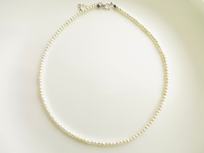 米你珍珠项链 Mini collier de perle - 项链 - 珍珠 白色