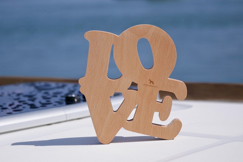 北欧风 字体热垫 (挂饰) (LOVE/HOME/COOK/U&ME) - 餐垫/桌巾 - 木头 
