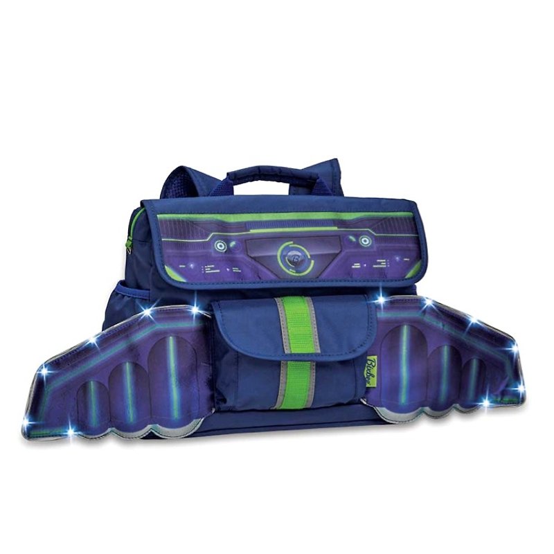 美国Bixbee飞飞童趣LED系列-太空竞游小童背包 - 其他 - 聚酯纤维 蓝色