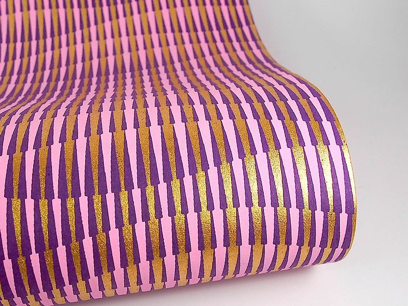 Shizen 罗曼紫波纹 手工包装纸 - 包装材料 - 纸 紫色