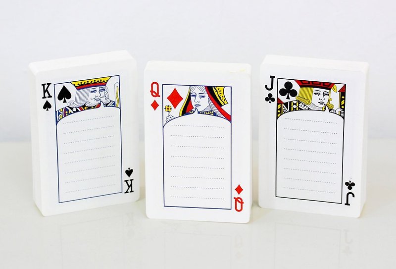 POKER扑克牌便条纸 / 黑色款 - 便条纸/标签贴 - 纸 黑色