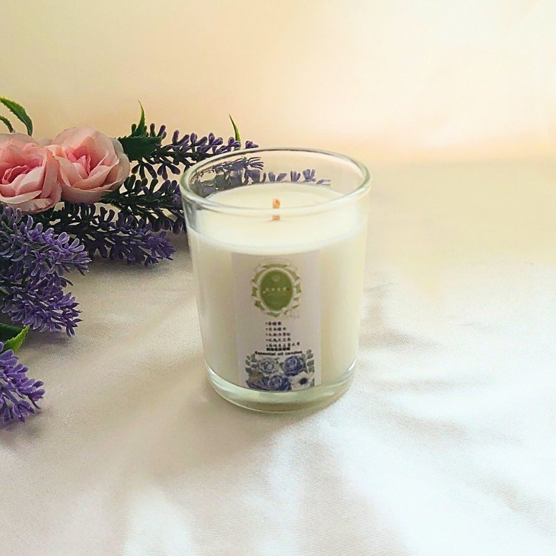 木质花香调/助眠放松香氛蜡烛 芳疗级精油植物大豆蜡  薰衣草桧木 - 蜡烛/烛台 - 蜡 