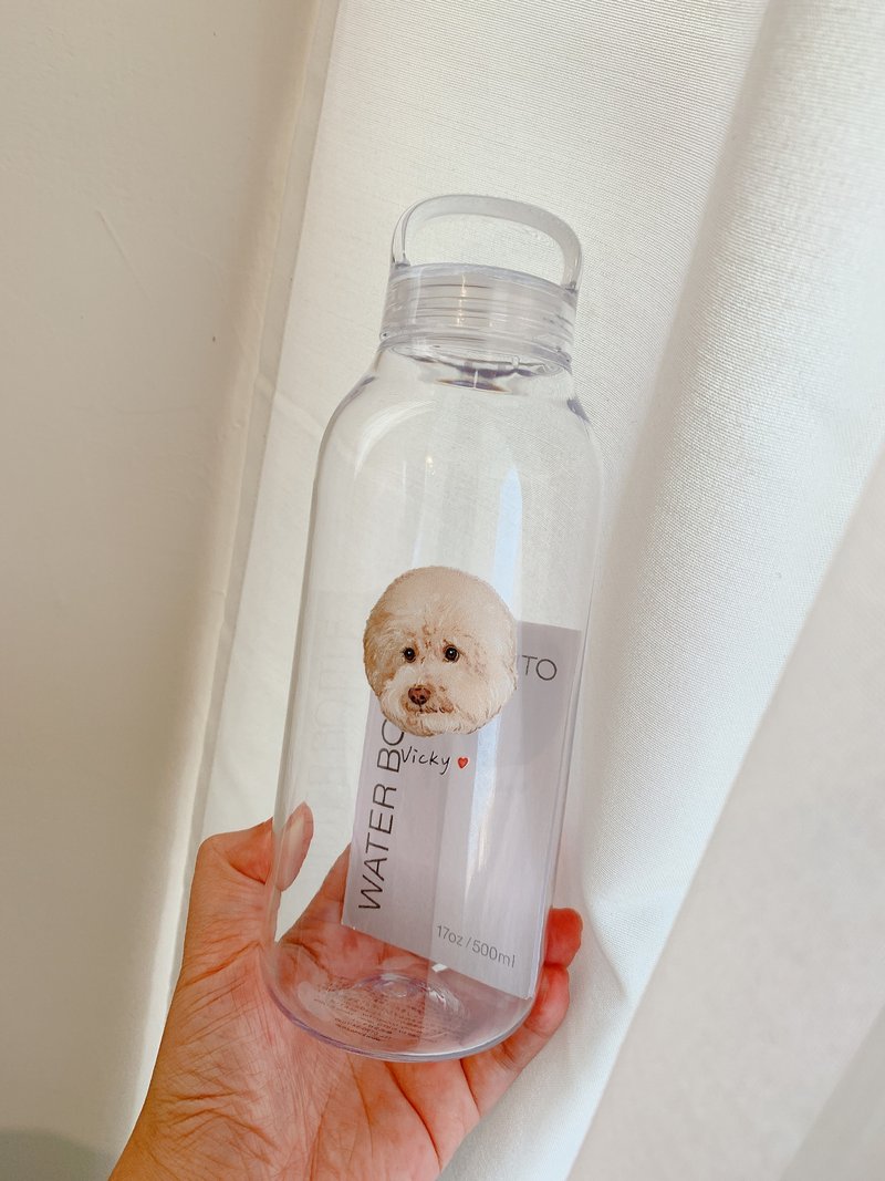 【Kinto WATER BOTTLE 轻水瓶 500ml】含一个单位似颜绘 - 水壶/水瓶 - 树脂 多色