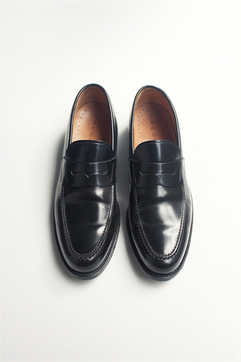 日本制厚牛皮乐福鞋｜Regal Penny Loafer JP 27 EUR 43 - 男款休闲鞋 - 真皮 黑色